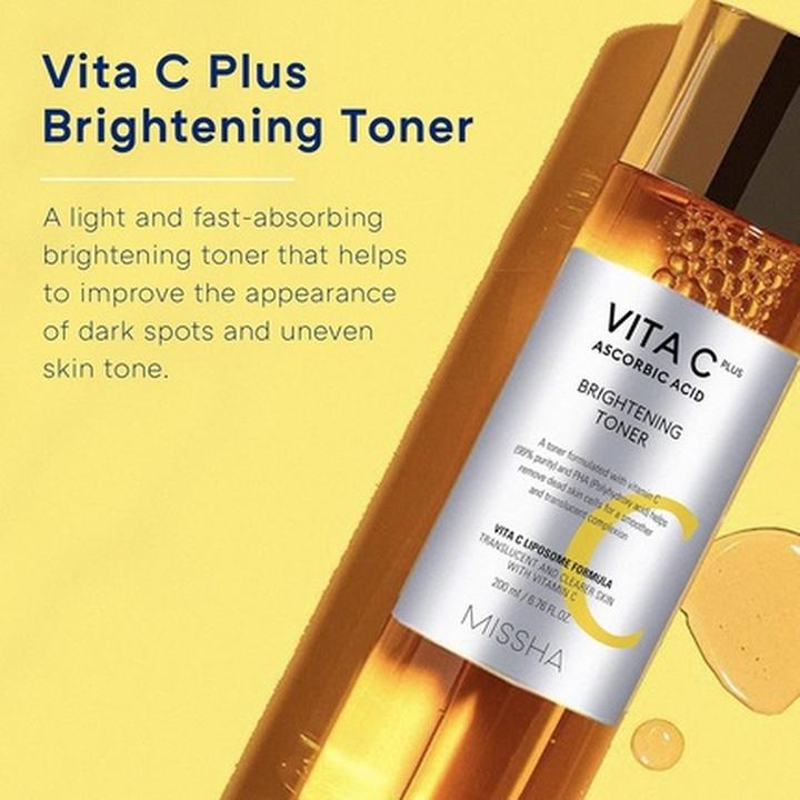 Actual product image Missha Vita C Plus (Face toner, 200 ml)