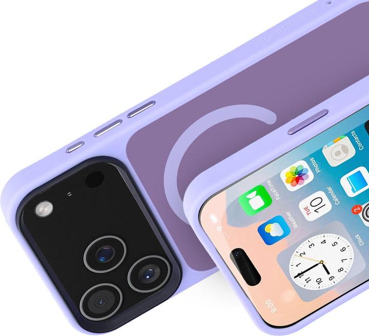 Actual product image Mobiparts Hardcover Apple iPhone 17 Pro Max Satin Lila (Magsafe Compatible) (Apple iPhone 17 Pro Max)