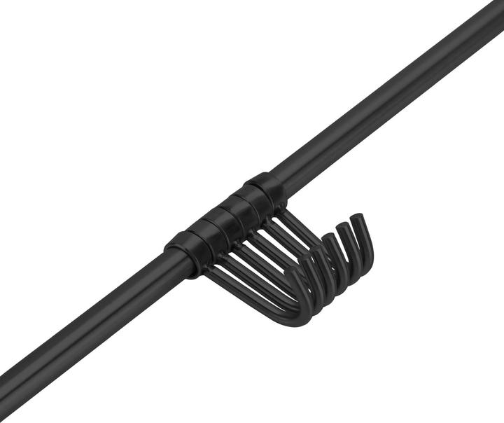 Image du produit Intirilife Barre de suspension en acier inoxydable avec 6 crochets