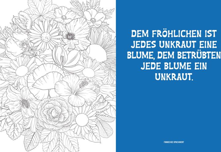 Produktbild Malbuch - Blumenwiese Mandala