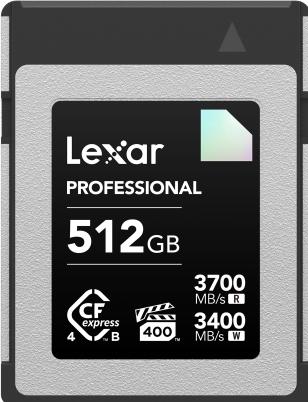 Produktbild Lexar CFexpress PRO 4.0 Type B DIAMOND Series 512GB - R3700/W3400MB/s - VPG400 (512 GB, CFexpress Typ B)