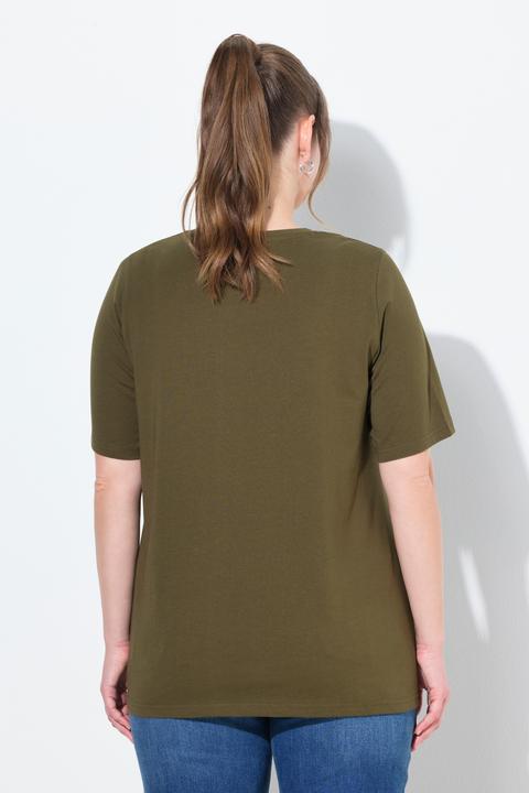 Produktbild Ulla Popken T-Shirts, 2er-Pack, V-Ausschnitt, Halbarm (50, 52)
