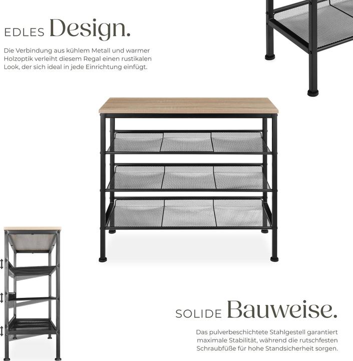 Immagine prodotto tectake Wolverhampton (75.50 x 30.50 x 69.50 cm)