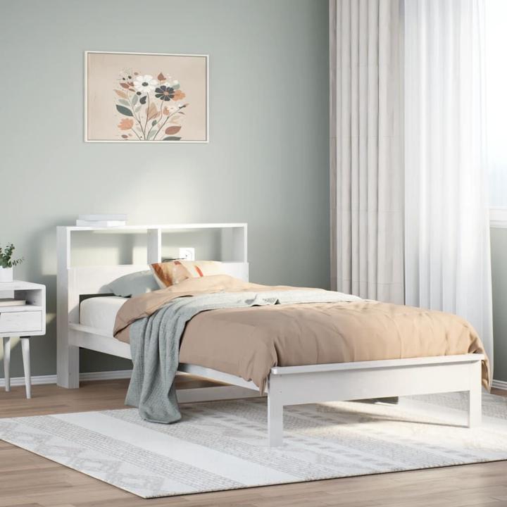 Image du produit vidaXL Bett mit Regal (100 x 200 cm)