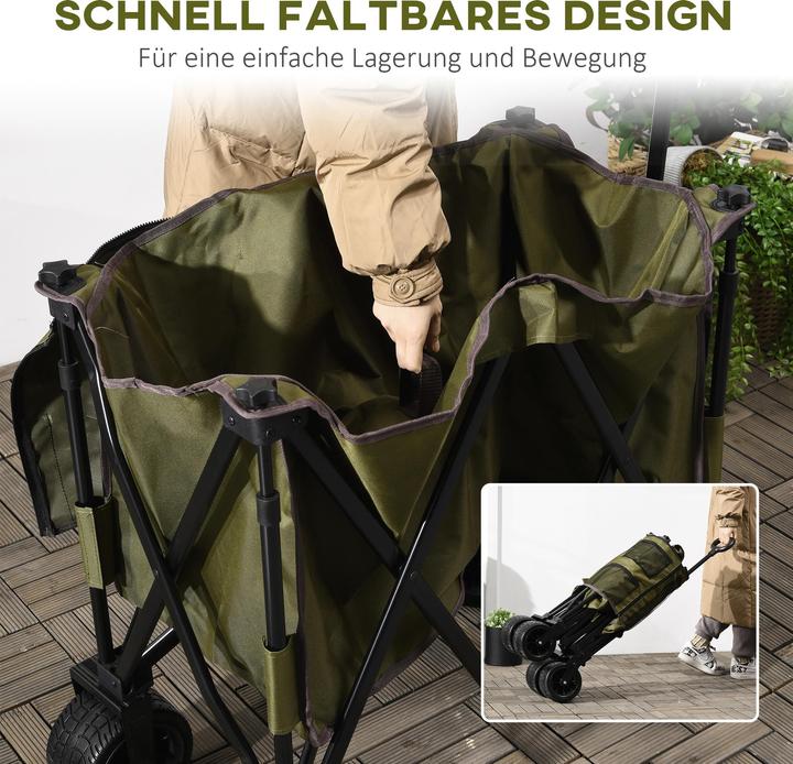 Image du produit Outsunny Chariot à bras avec poche latérale (100 kg)