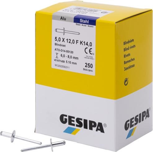 Actual product image Gesipa Blind rivet.5,0x12 F Alu (250)