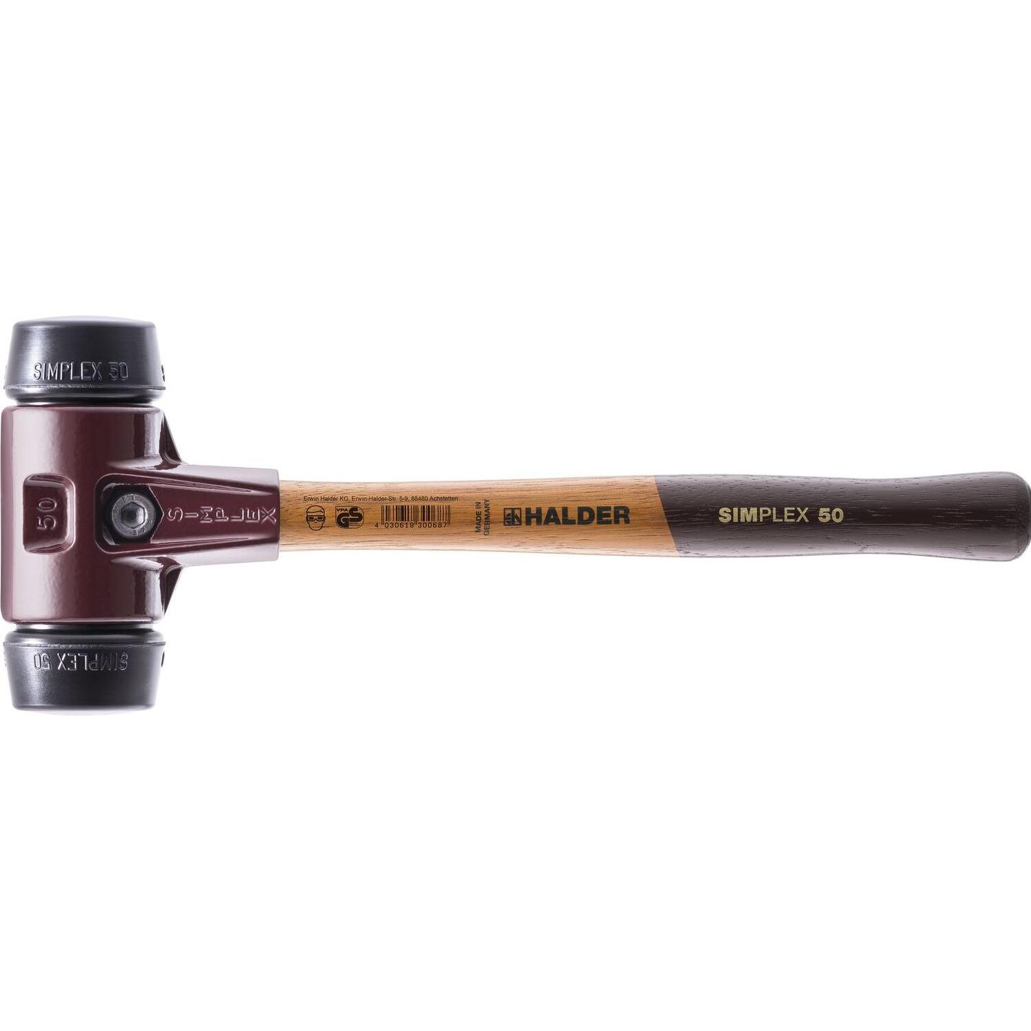 Halder, Hammer, SIMPLEX-Schonhammer 60 GUMMIKOMPOSITION TE SIMPL (1550 g)