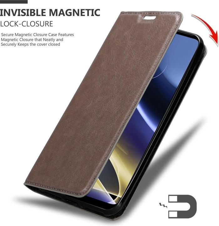 Actual product image Cadorabo Book Invis. Magnet sleeve (Motorola Moto G51 5G)
