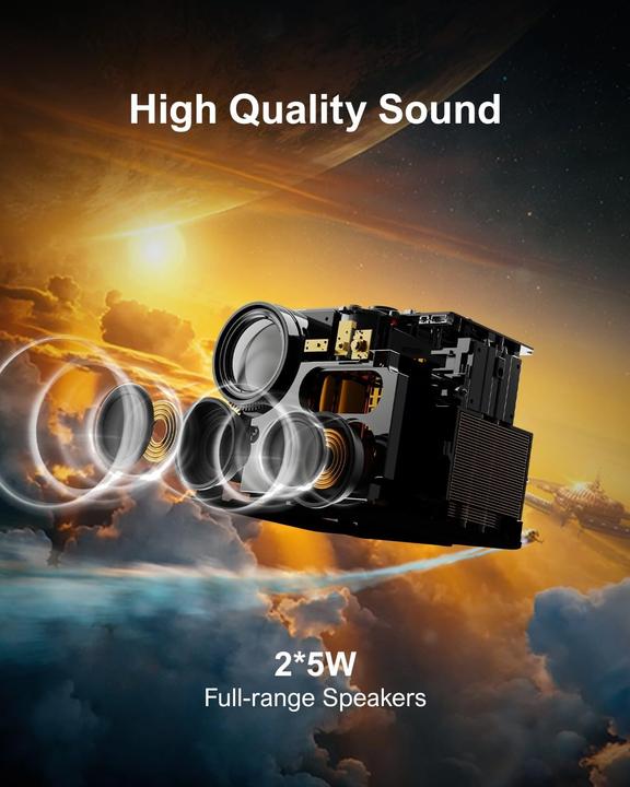 Actual product image Ultimea Nova C40 Beamer with Dolby Audio, 4K Support, Android TV 11.0, 600 ANSI Lumen, Bluetooth (Full HD, 600 lm, 1.25:1)