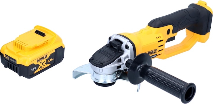 Productafbeelding DeWalt DCG 412 Accu haakse slijper 18V 125mm + 1x accu 5.0Ah - zonder lader (125 mm)