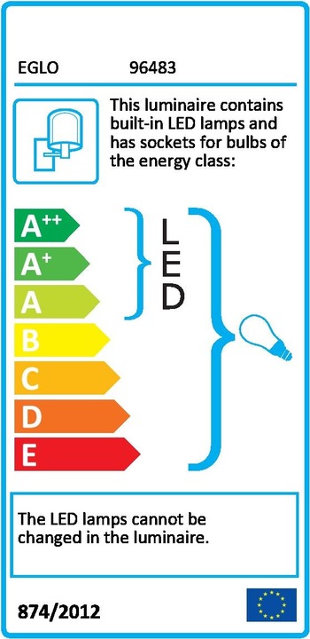 Energy Label EGLO Pasteri (320 lm, E27)