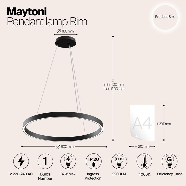 Produktbild Maytoni Rim (2200 lm)