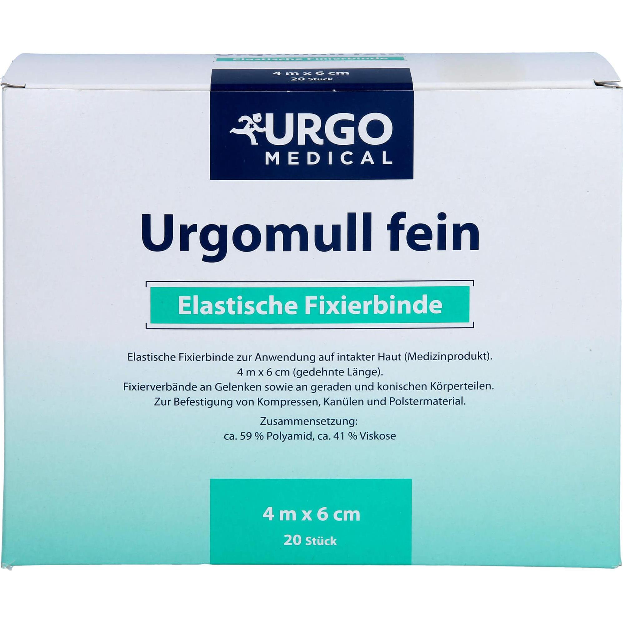 Urgo, Verbandsmaterial, Urgomull Fein 4mx6cm
