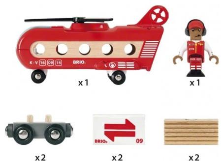 Produktbild Brio Eisenbahn-Transporthubschrauber
