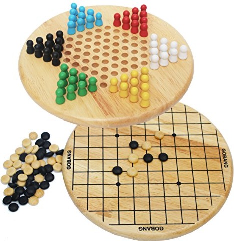 Immagine prodotto Activity Board Giochi di strategia Halma e gioco cinese GO Gobang (Cinque in fila) - Gioco da tavolo 2 in 1