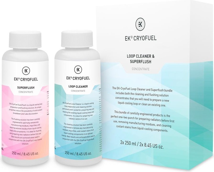 EKWB EK Waterblocks EK-CryoFuel Loop Cleaner + Superflush Konzentrat (250 ml, Konzentrat)