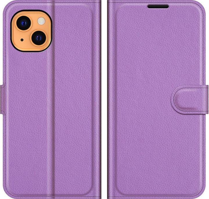 Produktbild Cover-Discount iPhone 13 mini - Leder Etui Hülle violett (Apple iPhone 13 mini)