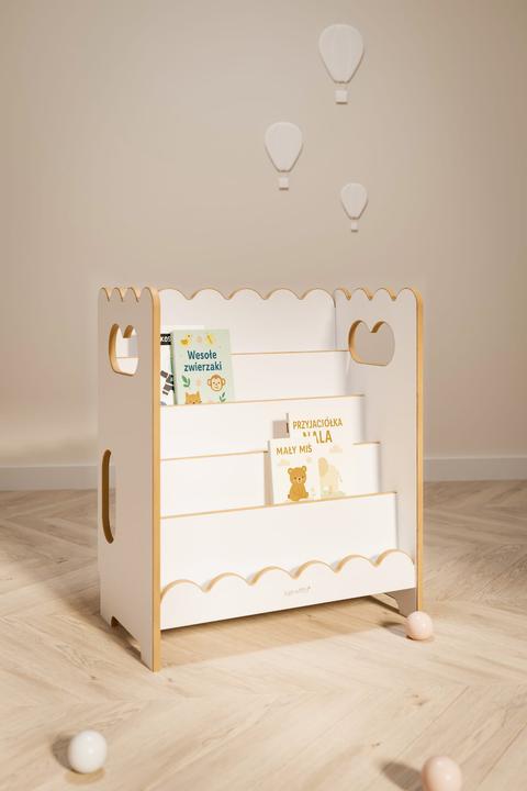 Produktbild Tupti.wood BUBBLE MINI Bücherregal weiss (75 x 39 x 64 cm)