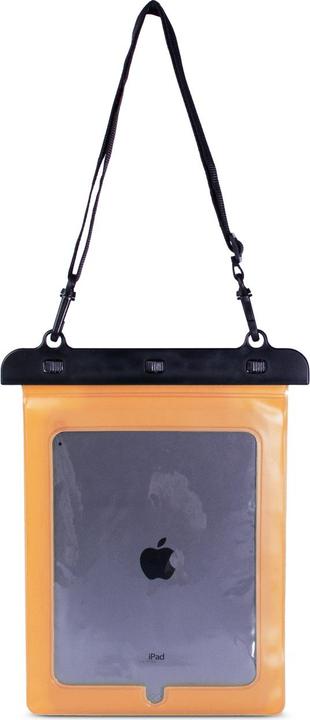 Actual product image Hurtel Waterproof PVC tablet case - orange (Universal)