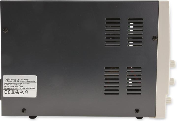 Actual product image Chilitec Controllable laboratory power supply unit CTL-3010, 0...30 V / 0...10 A, LCD