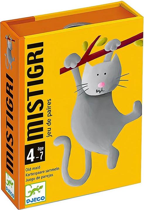 Djeco Kartenspiel Mistigri (mult) (Deutsch, Englisch, Französisch, Italienisch, 2 - 4 Spieler)