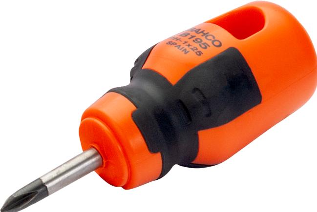 Actual product image Bahco Stubby Screwdriver Ph1x25