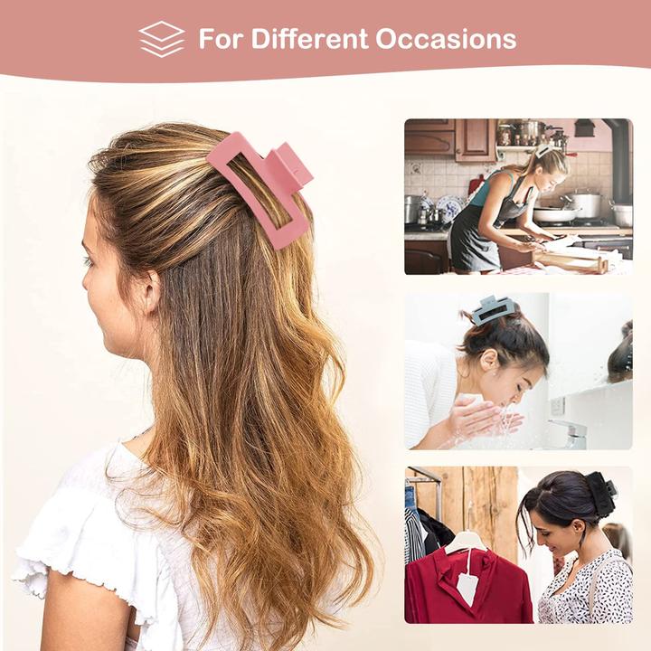 Produktbild Activity Board Haarspangen Gross Rutschfeste Haarspange Rechteckige Haarspangen (1 Stk.)