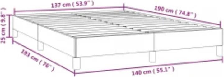 Produktbild vidaXL Bettgestell (137 x 190 cm)