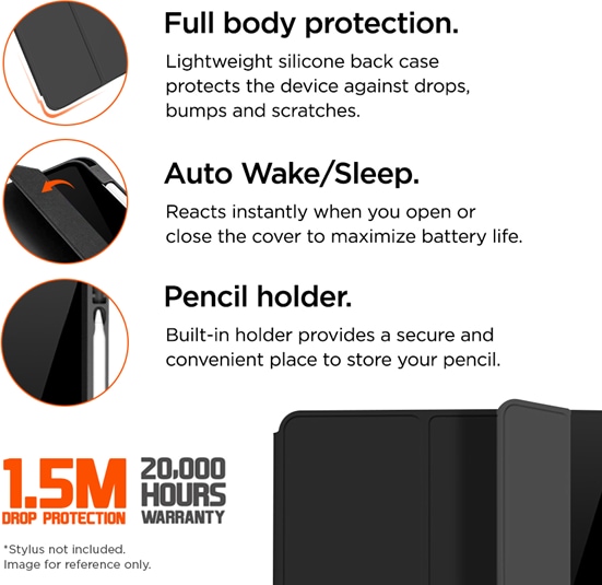 Actual product image Eiger Storm 250 Stylus Case (iPad 10.9 (2022), iPad 2025 (11th gen))