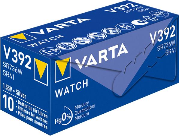 Actual product image Varta Watch V392 (1 pcs., LR41, 38 mAh)
