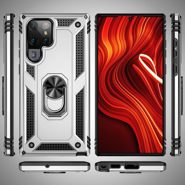 Produktbild Nalia Stossfeste Military-Style Ring Hülle (Samsung Galaxy S24 Ultra)