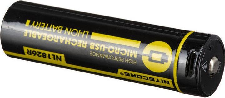 Actual product image Nitecore 18650 USB Akku 2600mAh NL1826r