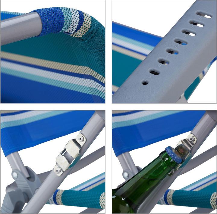 Immagine prodotto Relaxdays Sedia-sdraio pieghevole (85 cm)