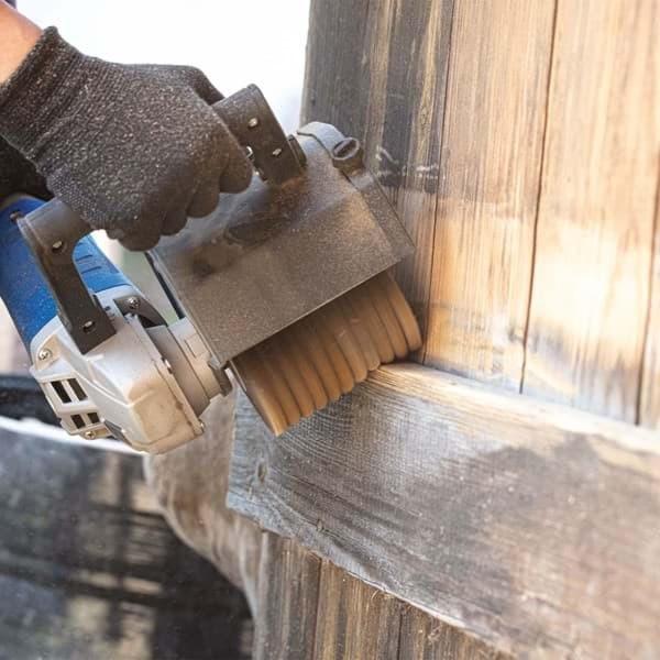 Actual product image Scheppach Sanding strip brush