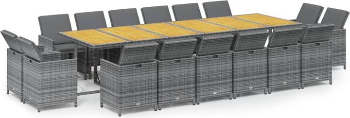 Produktbild vidaXL Garten Essgruppe (331 x 107 x 74 cm)