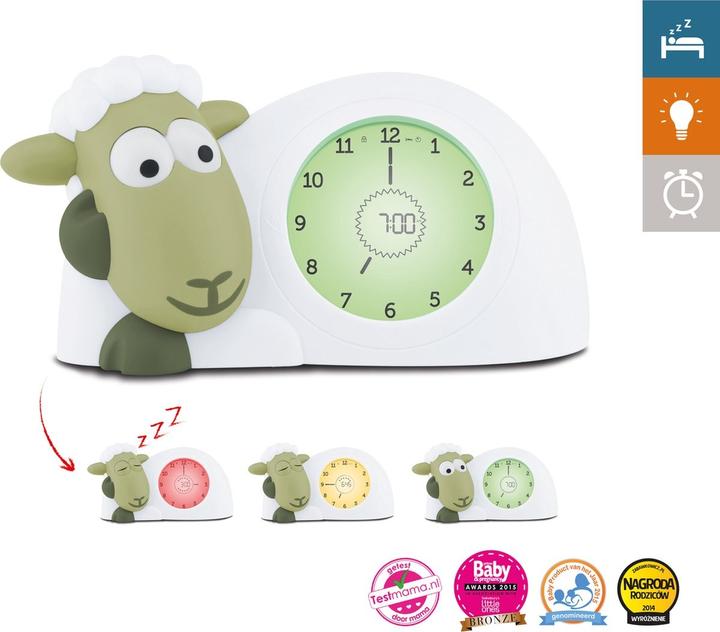 Produktbild ZaZu Sam -unirytmi?? opettava her??tyskello, lammas, vihre??