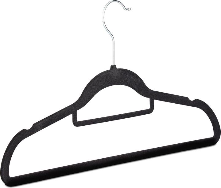Actual product image Relaxdays Velvet Clothes Hanger Set (1x)