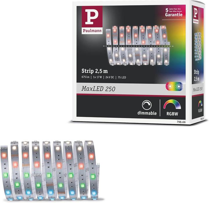 Image du produit Paulmann MaxLED 250 Stripe (Blanc chaud, 500 cm, Intérieur)