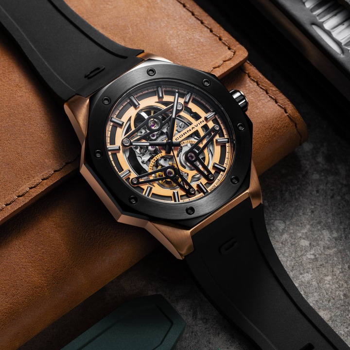 Actual product image Cornavin Downtown Skeleton Automatic (Analogue wristwatch, 42 mm)