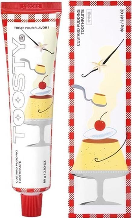 Actual product image Toosty Custard pudding toothpaste