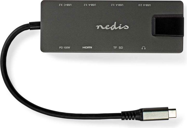 Immagine prodotto Nedis CCBW64775AT02 Adattatore USB USB 3.2 Gen 1 Jack USB-C™ Uscita HDMI™ / Jack RJ45 / SD / 2X U (USB-A, 10 Porti)