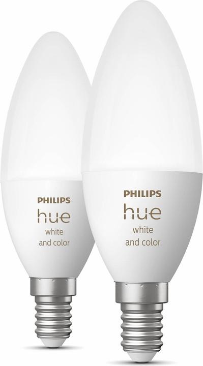 Actual product image Philips Hue White & Color BT (E14, 470 lm, 2 x)