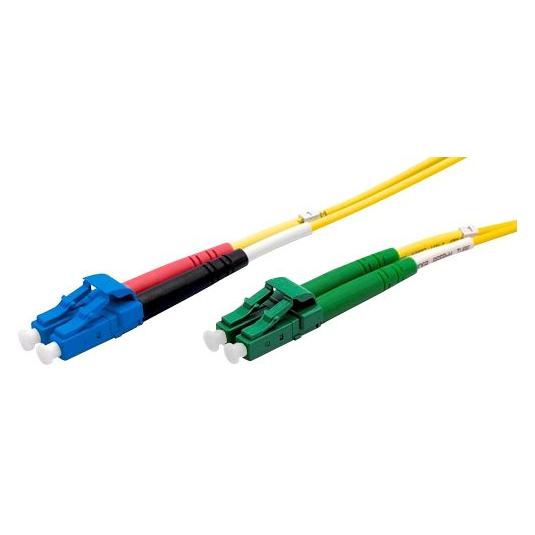 Ekivalan LWL Duplex Patchkabel OS2, 9/125 µm, LC APC/LC, gelb, 5,0 m (5 m) (COZ008LALC2SJ0050A)