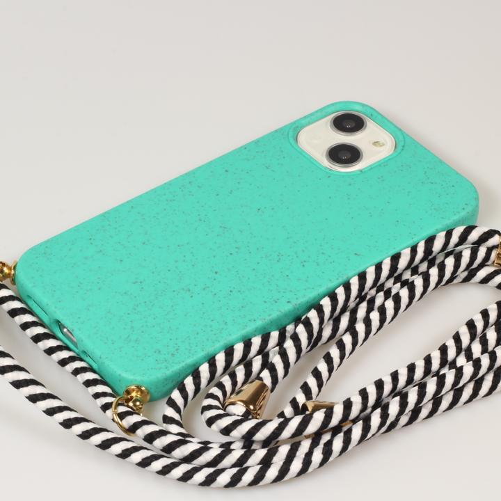Actual product image PhoneLook Coque Bio Eco-Friendly nature avec cordon collier Turquoise