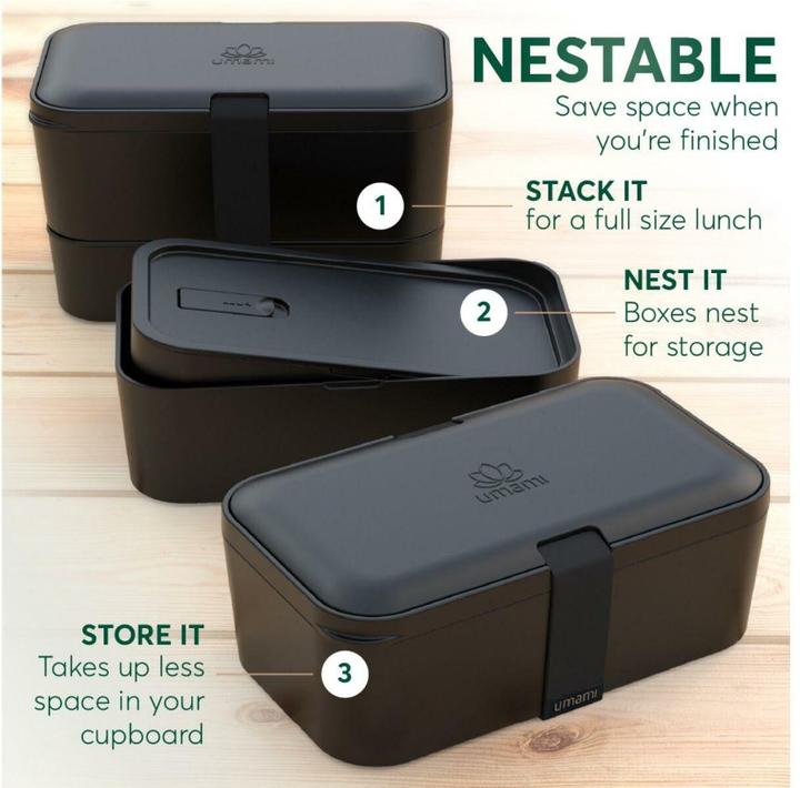 Image du produit Umami Bento Box Nestable L Rosewood Black