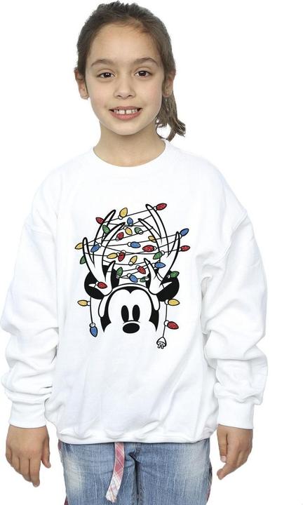 Produktbild Disney Mickey Mouse Christmas Head Lights Sweatshirt Mädchen (128)
