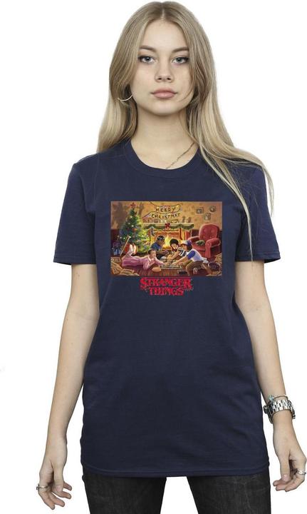 Image du produit Netflix - T-shirt STRANGER THINGS CHRISTMAS GATHERING - Femme (L)