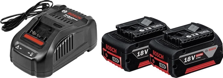 Productafbeelding Bosch Professional Lader GAL 1880 CV Set incl. 2x 5Ah oplaadbare batterij (18 V)