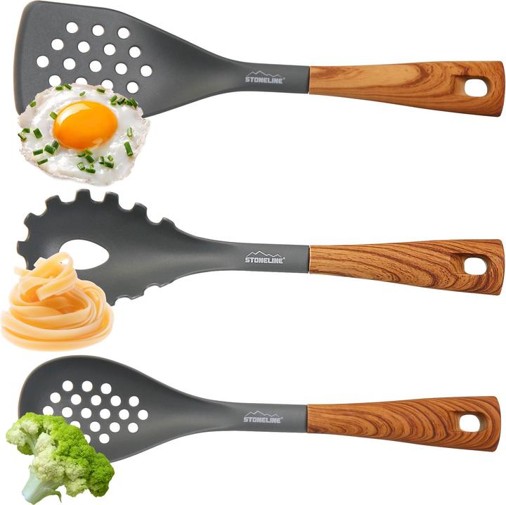 Actual product image Stoneline Back to Nature kitchen gadget set, 8 pcs., in rotating storage stand