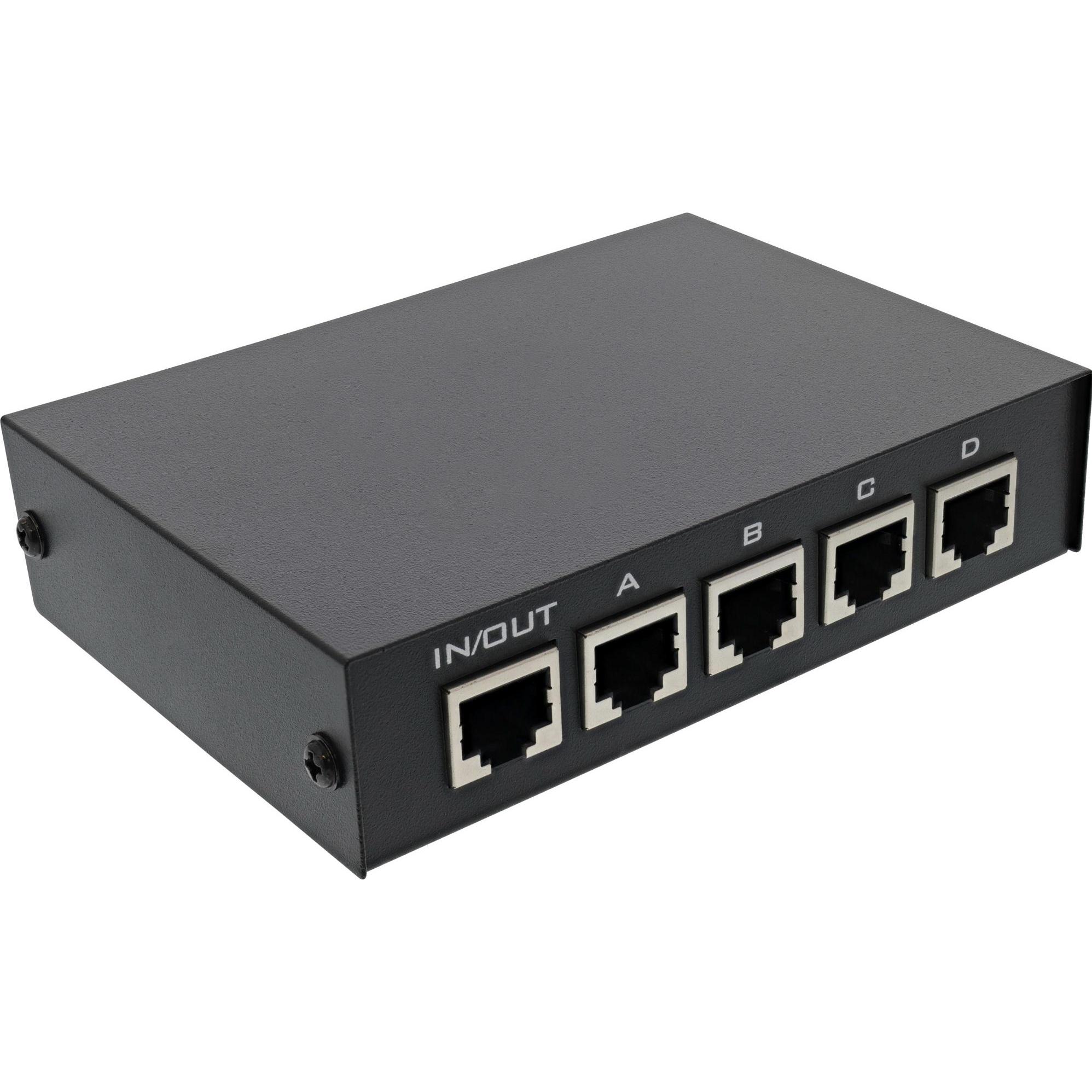Thumbnail - InLine RJ45-Switch (5 Ports), Netzwerk Switch, Schwarz